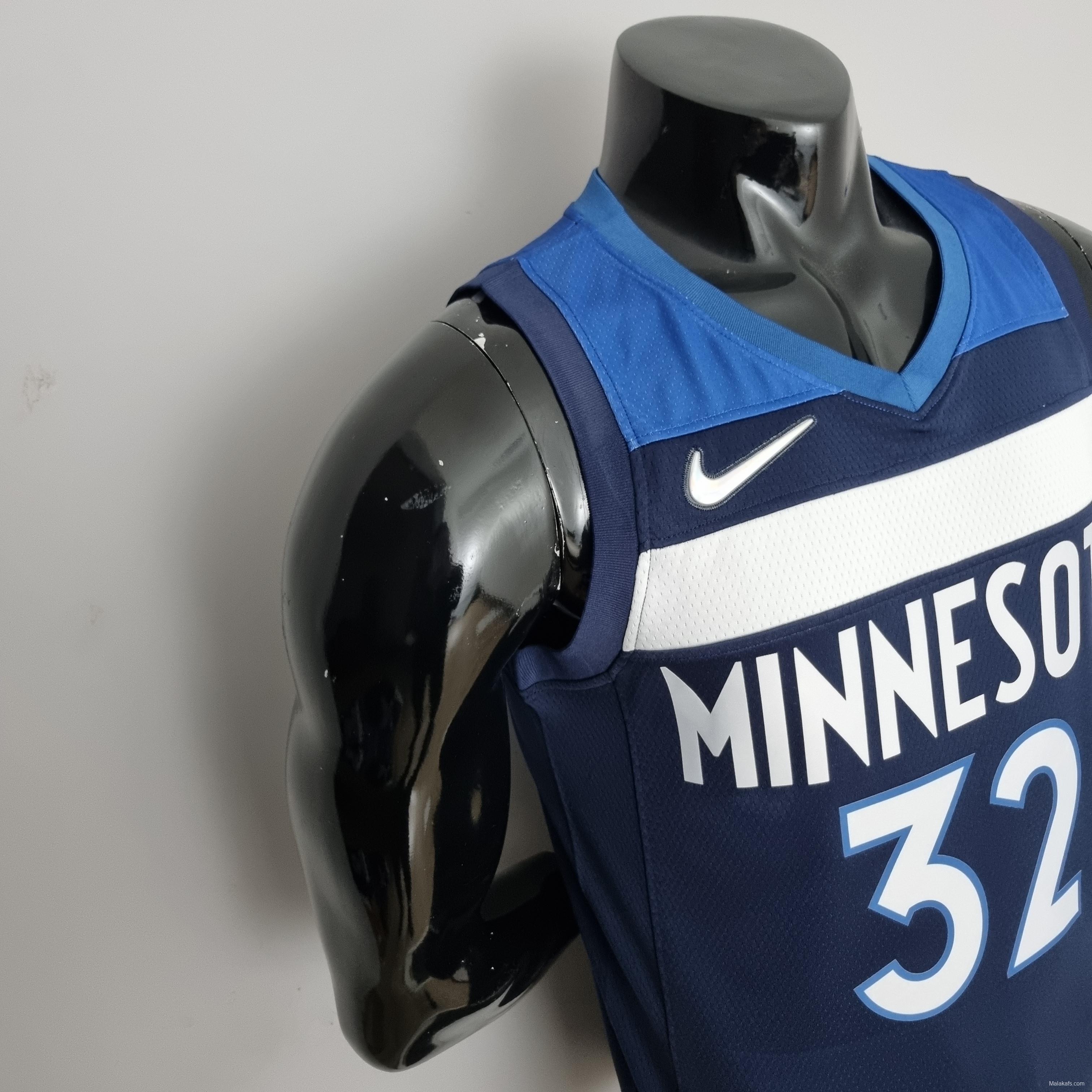 75th Anniversary Minnesota Timberwolves TOWNS#32 Royal Blue NBA Jersey