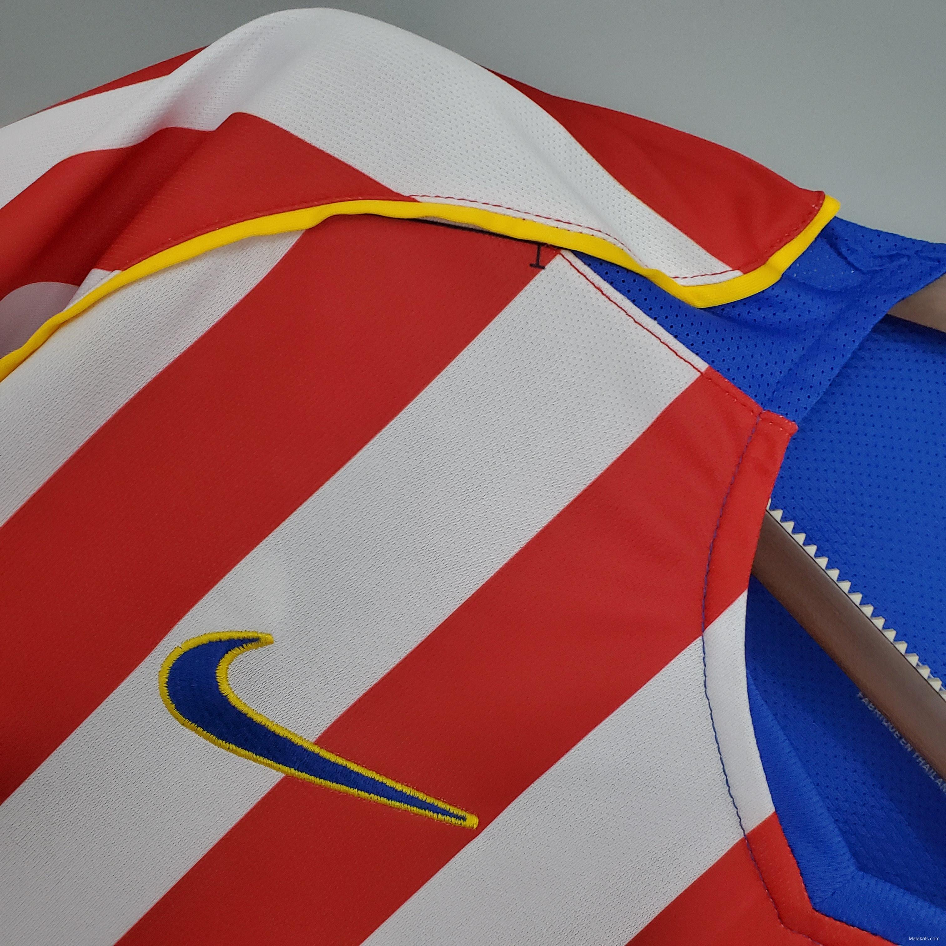 Retro Atletico Madrid 04/05 home Soccer Jersey