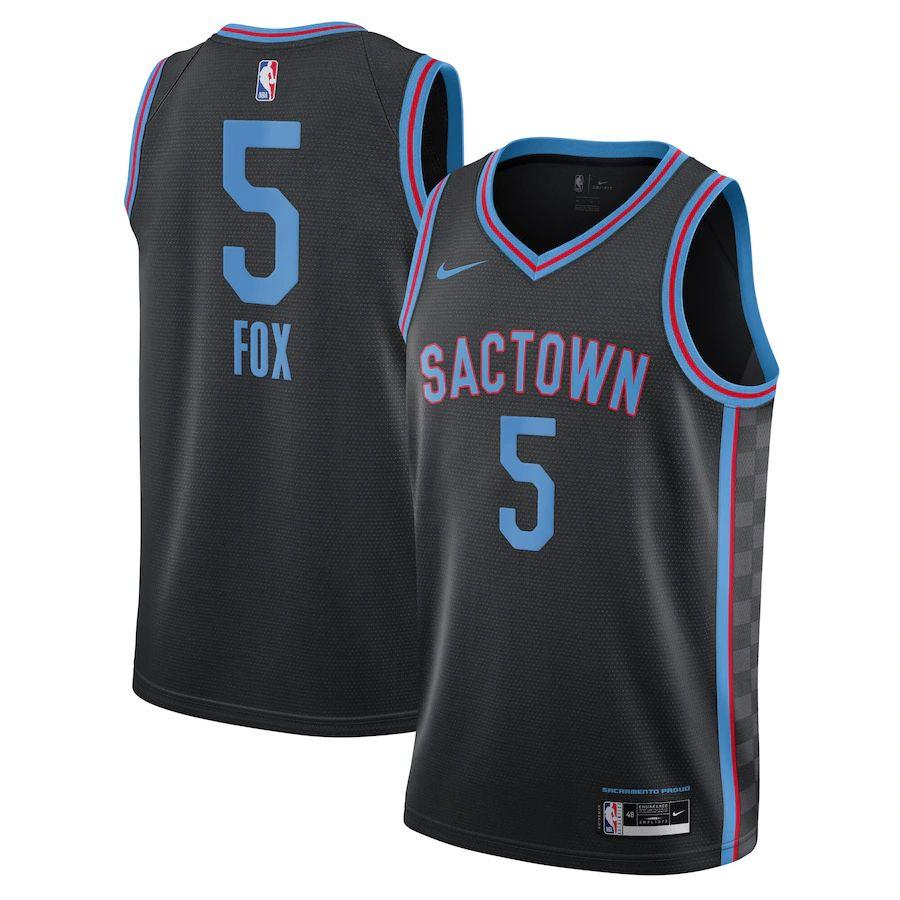 City Edition Club Team Jersey - Black - De'Aaron Fox - Mens - 2020