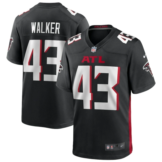 Men's Mykal Walker Black Player Limited Team Jersey