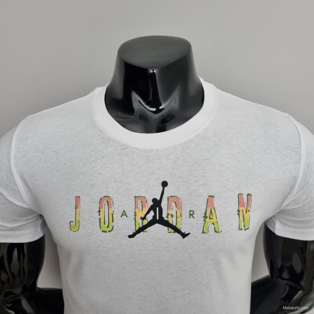 Mens Jordan Casual White T-Shirts #K000154