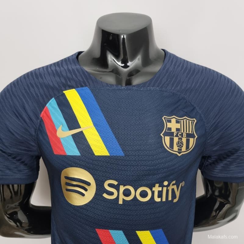 Barcelona 22/23 Soccer Jersey Cyan