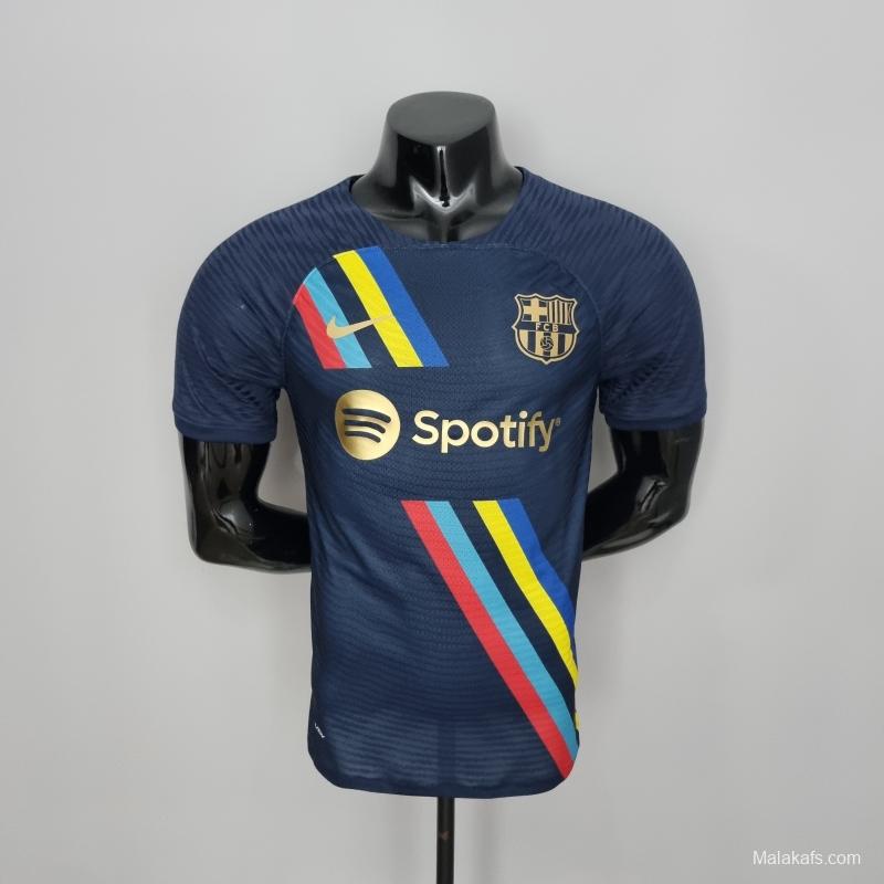 Barcelona 22/23 Soccer Jersey Cyan