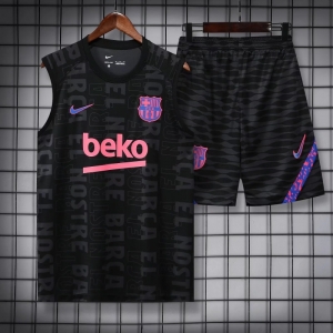 Barcelona 22/23 Pre-match Training Jersey Vest Black