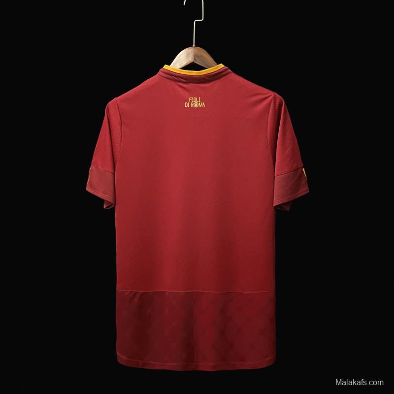 22/23 Roma Home Soccer Jersey