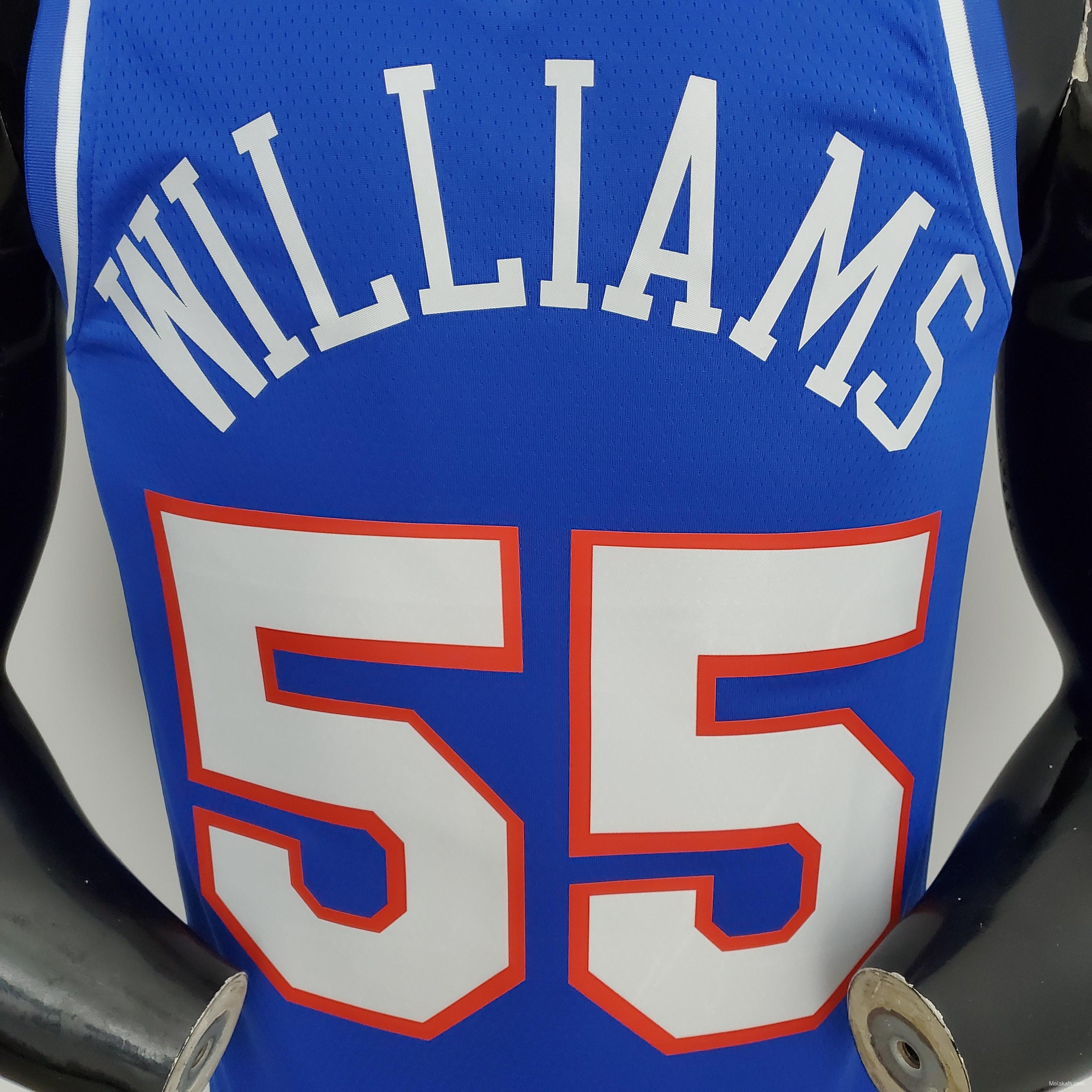 NBA Kings Williams#55 Blue City Edition
