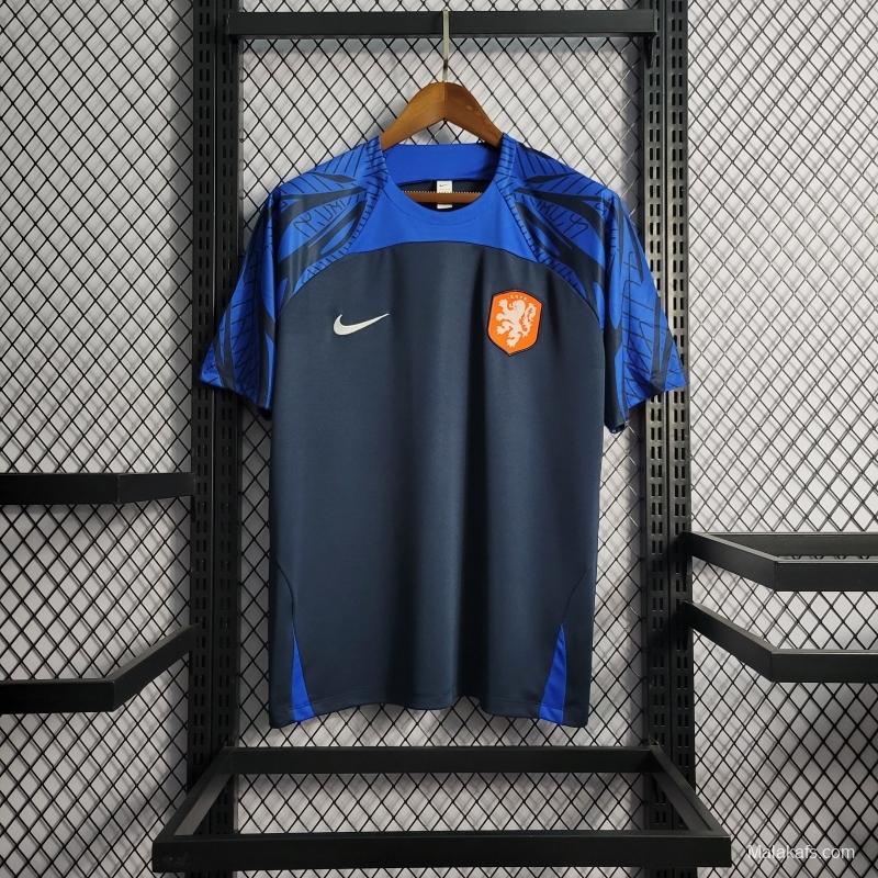 Netherlands 22/23 Training Navy Blue Jersey