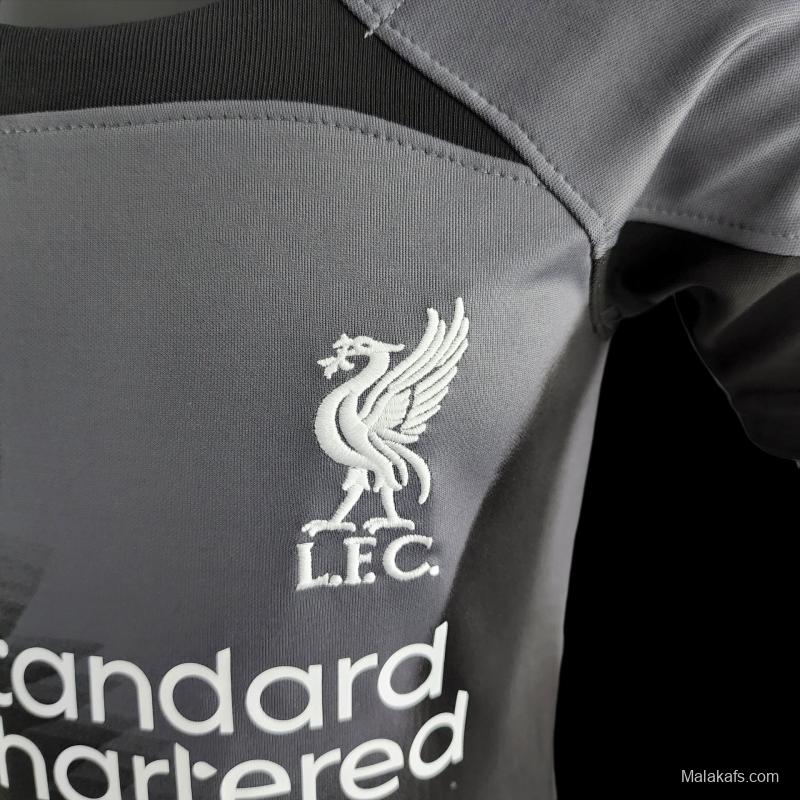 22/23 Liverpool Kids Kit Goalkeeper Black Size 16-28