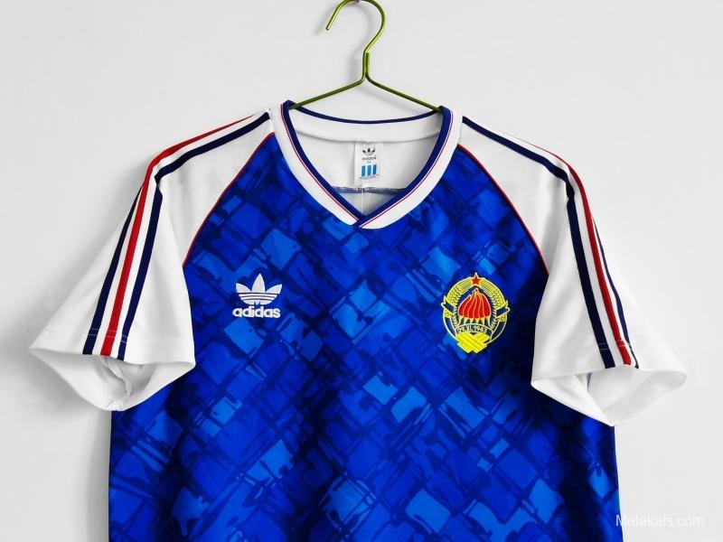 Retro 1992 Yugoslavia Home Soccer Jersey