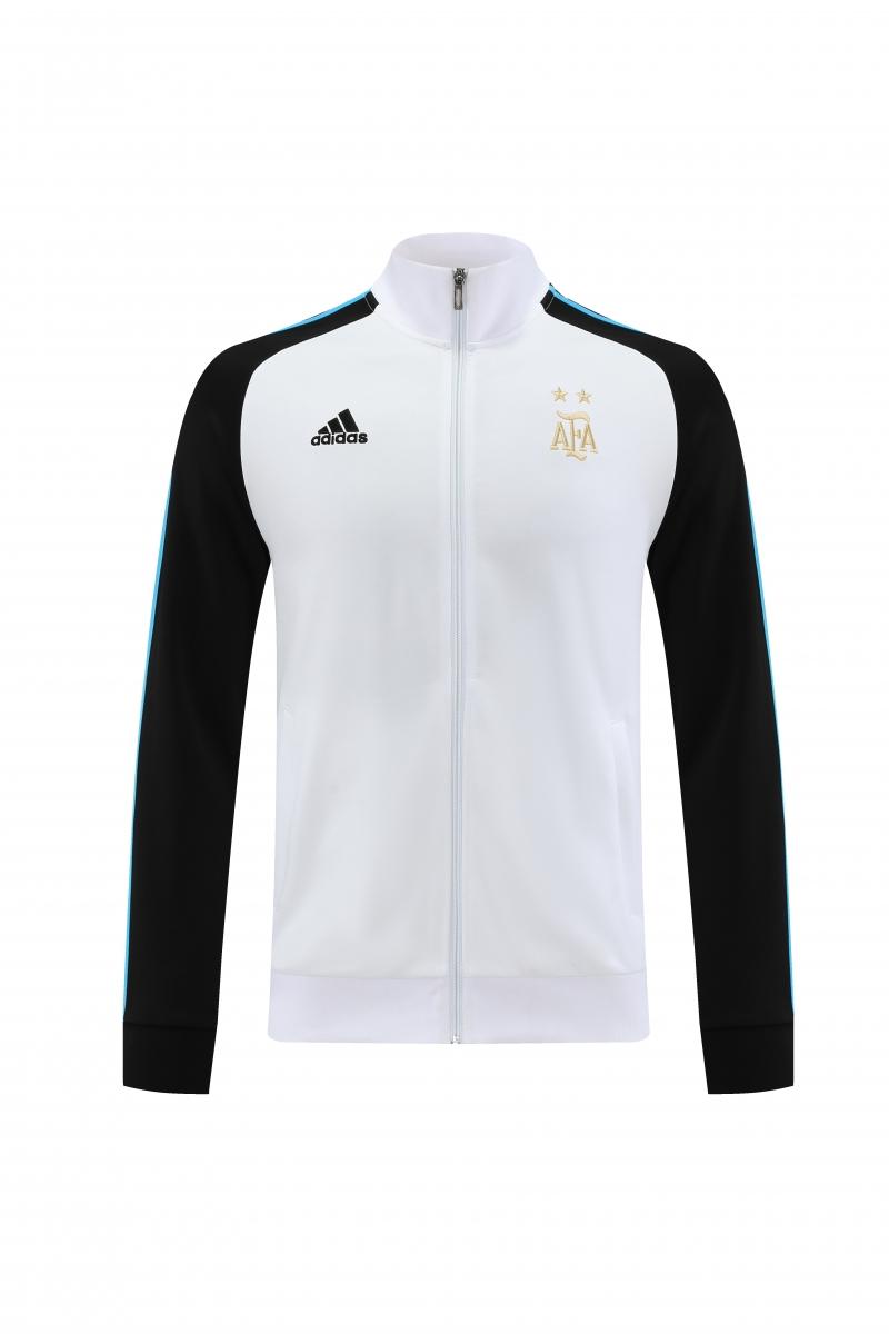 Argentina - 2 estrellas - White/Black Full Zipper Tracksuit