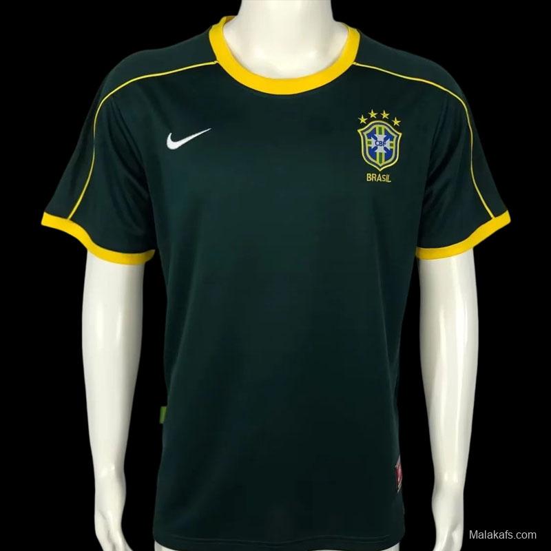 Brazil 1998 Retro Goalkeeper Jersey Green