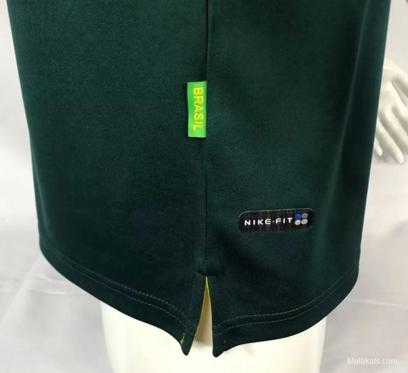Brazil 1998 Retro Goalkeeper Jersey Green