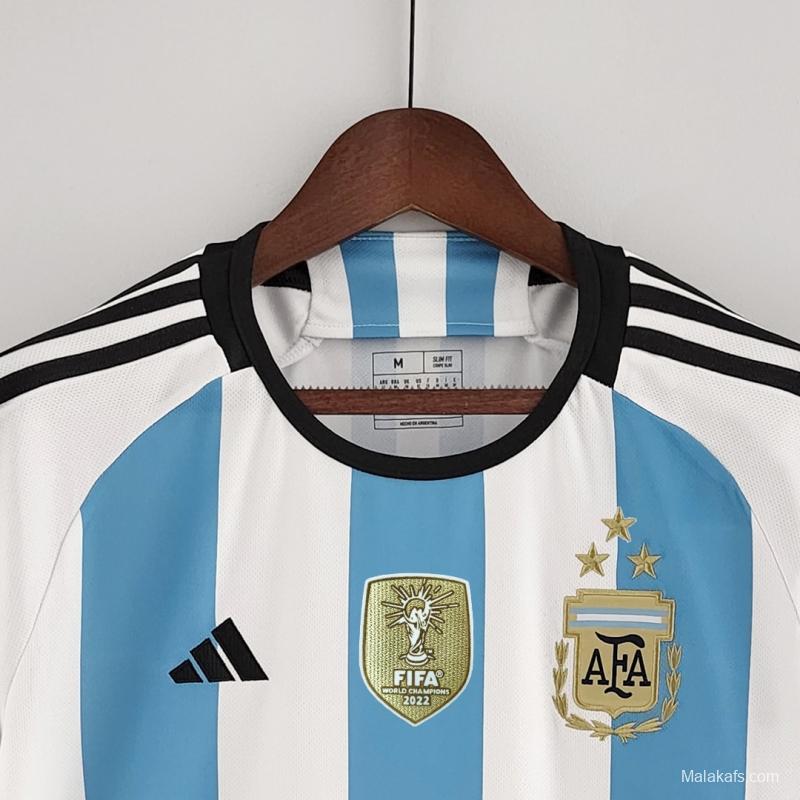 Argentina 22/23 home - Fans version - 3 estrellas - WC Champion patch