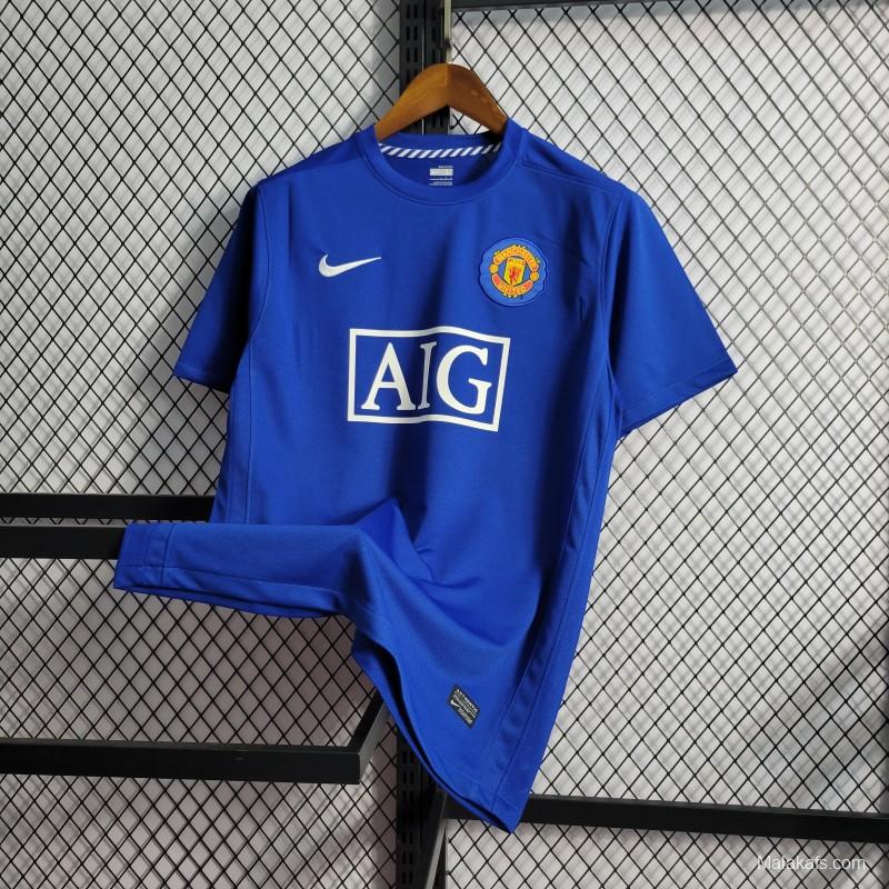 Retro 08/09 Manchester United Third Blue Jersey