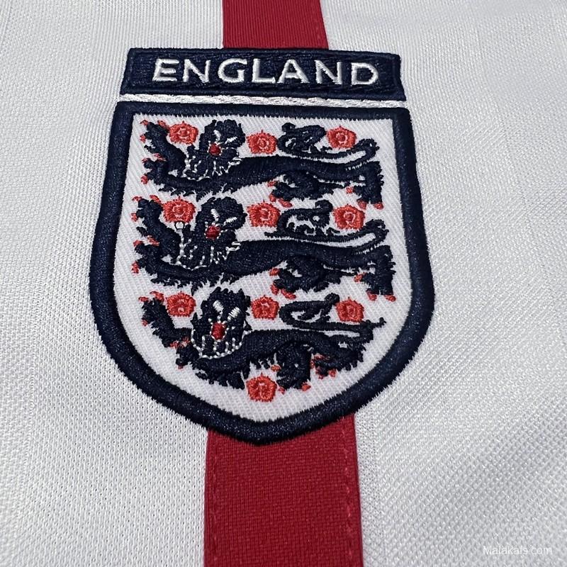 Retro 2002 England Home Soccer Jersey