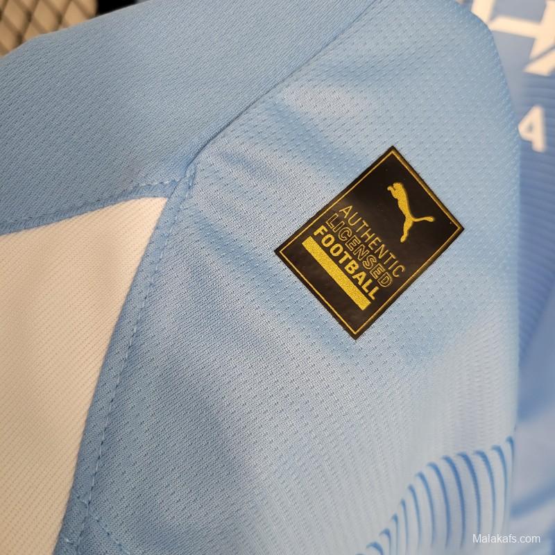 23-24 Manchester City Home Long Sleeve Jersey