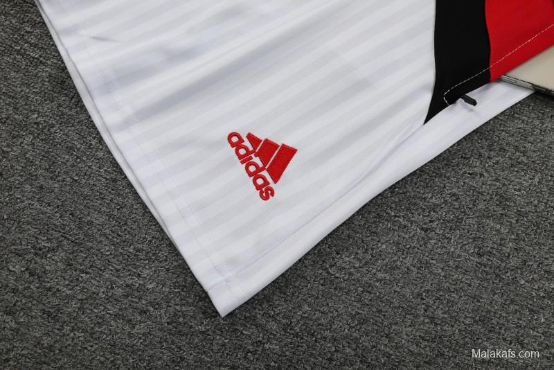 23-24 Flamengo White Remake Icon White Vest Jersey+Shorts