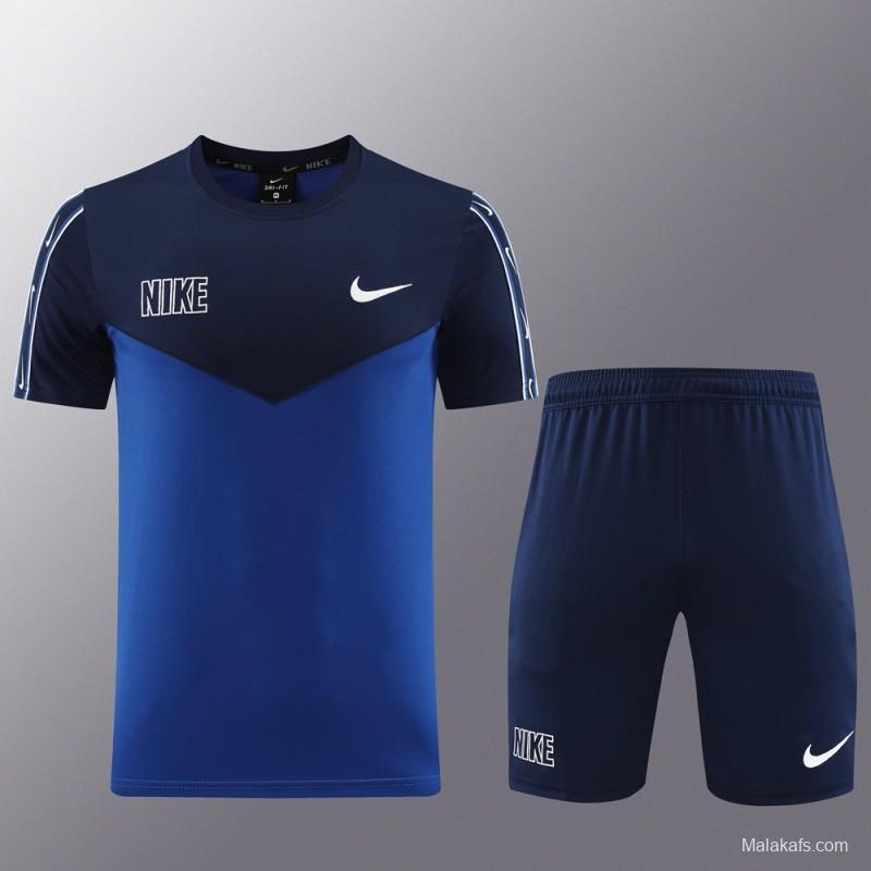 23/24 NIKE Black/Blue Red Short Sleeve Jersey+Pants