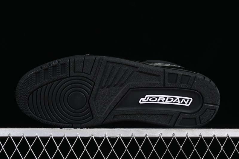 Nike Air Jordan 3 Retro Sneakers in Black with Elephant Print - CK9246-168