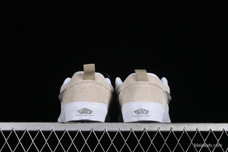 Vans Classics Knu Skool Cream Coffee Chunky Tongue Platform Sneakers - VN0009QCJD8