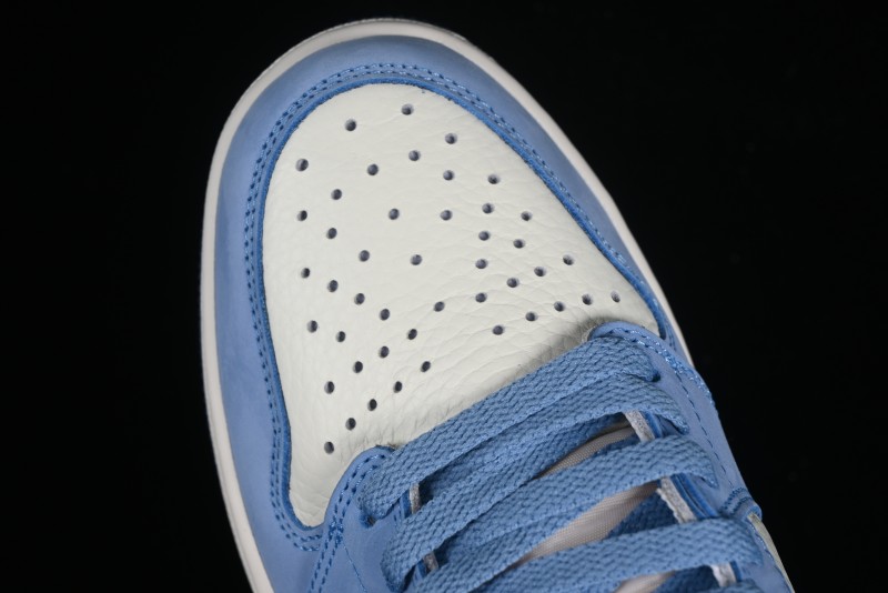 Nike Air Jordan 1 High OG "First in Flight" Basketball Shoes with UNC Blue and Yellow Accents - FD2596-400