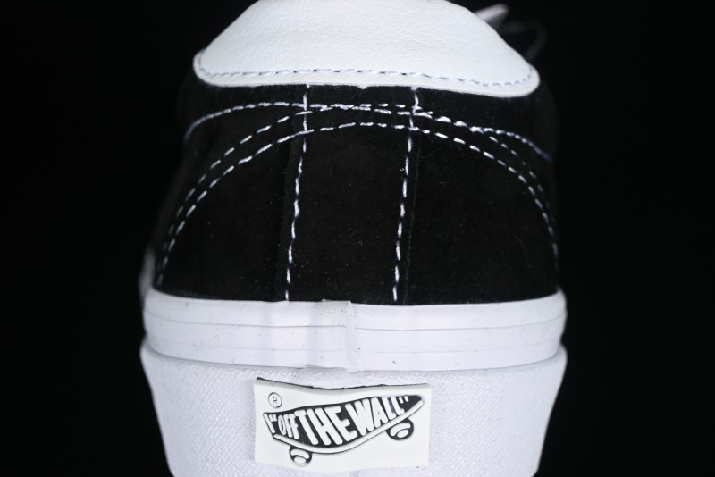 Vans Premium Sport 73 Classic Black & White Suede Low-Top Skate Shoes - VN000CR1BA2