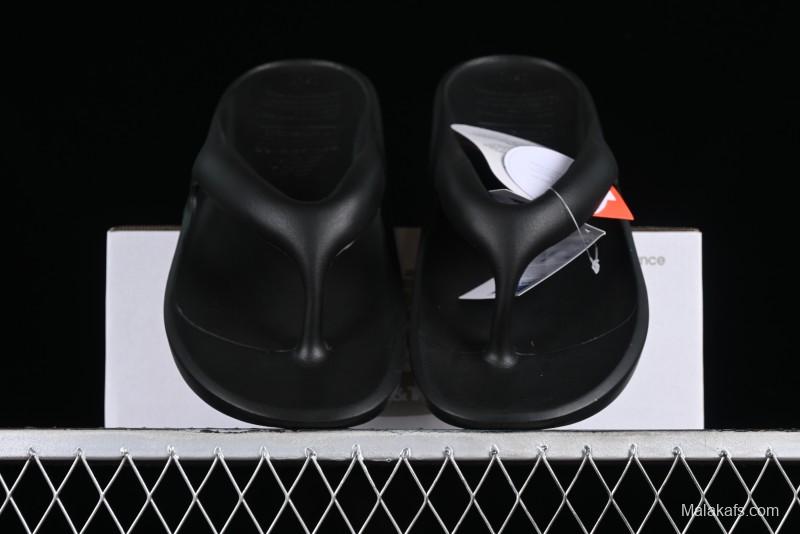 New Balance NB x TAW&TOE Collaboration Black Ultra-Soft Cloud Cushion Beach Sandals Flip Flops - SD5601GBK