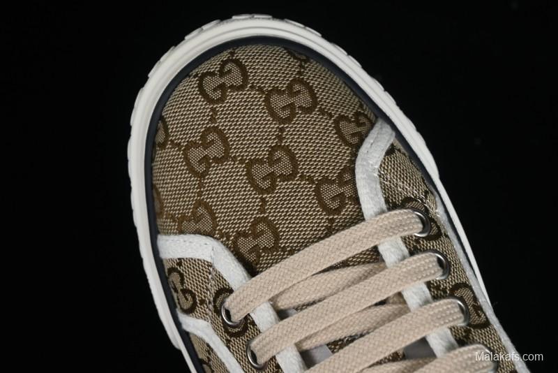Gucci Tennis 1977 Print Sneaker Retro Casual Canvas Shoes - 02JPO9064