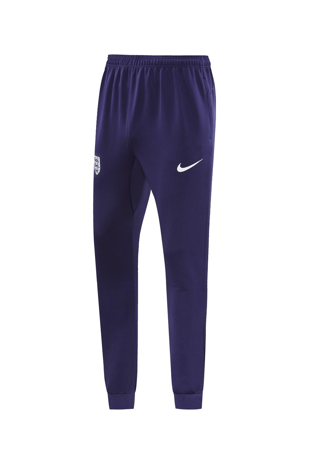 2024 England Navy Full Zipper Jacket +Long Pants