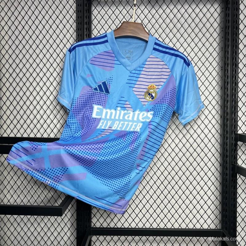 24/25 Real Madrid Goalkeeper Blue Jersey