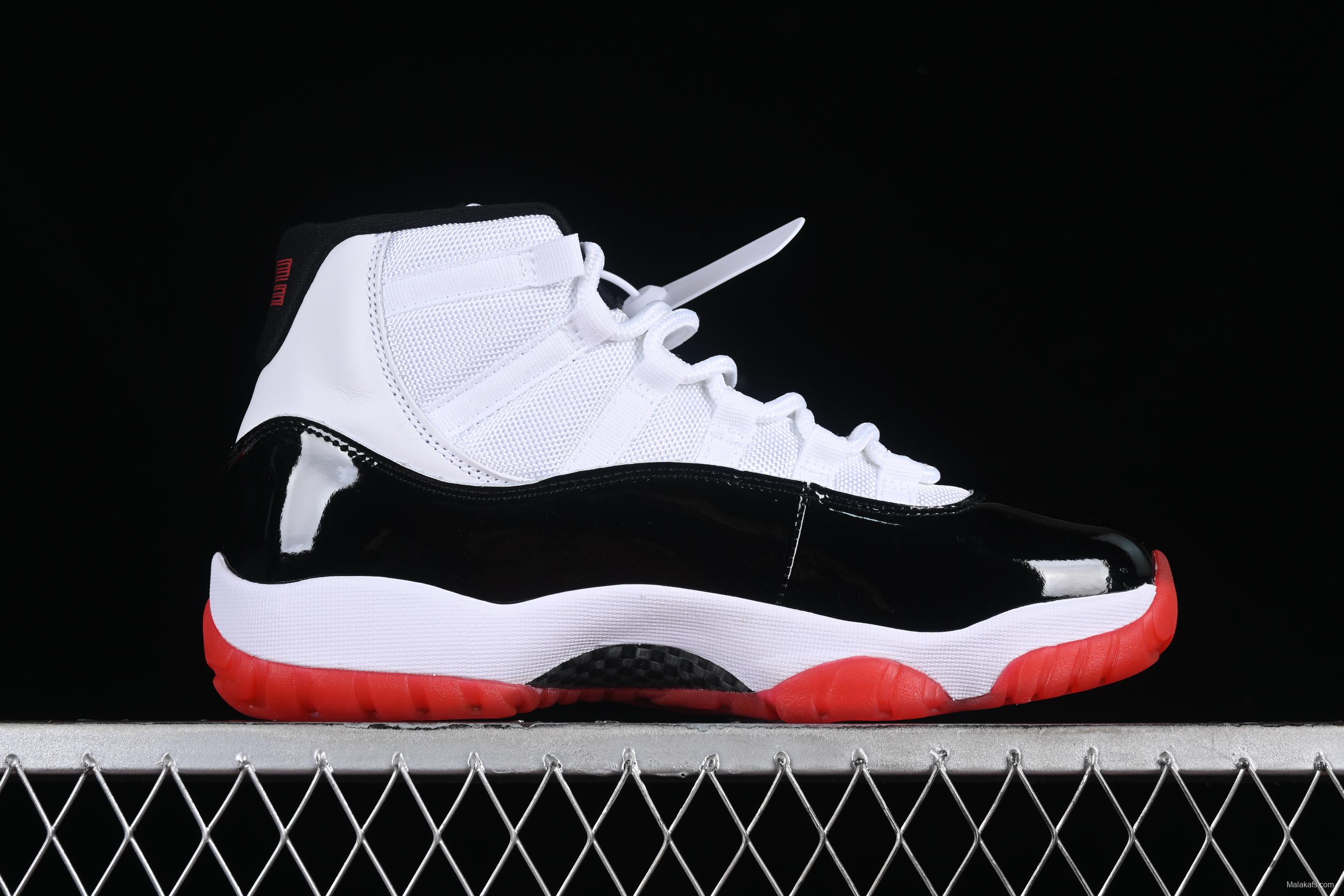 Nike Air Jordan 11 Retro Basketball Shoes with Patent Leather and Carbon Fiber Plate - CT8012-106