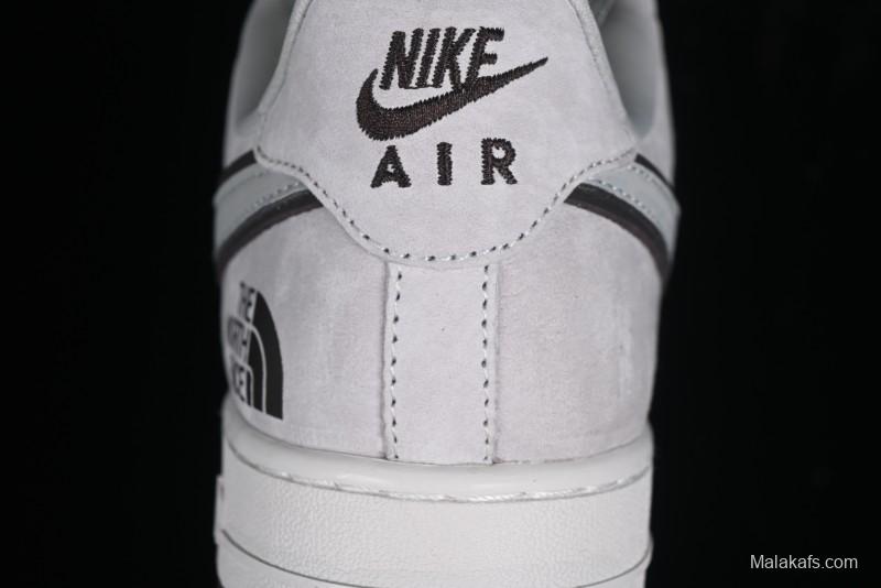 Nike Air Force 1'07 Low The North Face CDG Collaboration - Beige Grey Pigskin Low-Top Casual Sneakers - HD1968-015