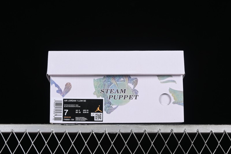 Nike Air Jordan 1 Low AJ1 Chinese New Year Limited Edition New Chinese Style Custom Steam Puppet - Third Prince Ao Bing Low Top Casual Sneakers FN8901-164