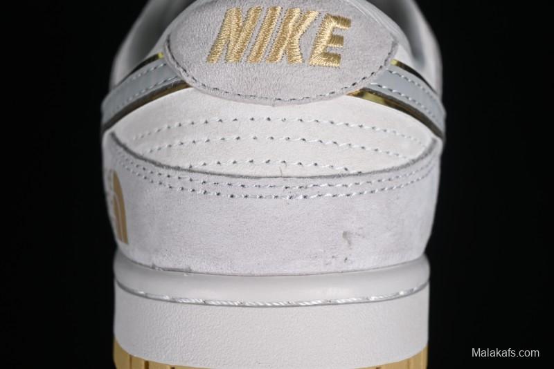 Nike Dunk Low The North Face CDG Collaboration - Gold SB Low Top Skate Shoes - DQ1098-337