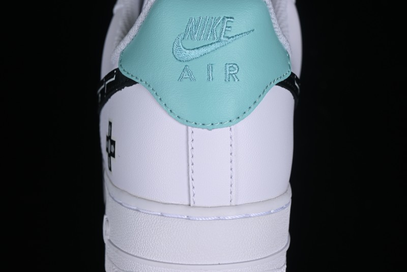 Nike Air Force 1 '07 Low PS5 Gaming Theme Ice Green Casual Sneakers - CW2288-114
