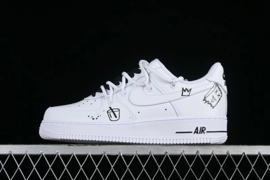 Nike Air Force 1 '07 Low Graffiti Casual Sneakers - CV9879-541