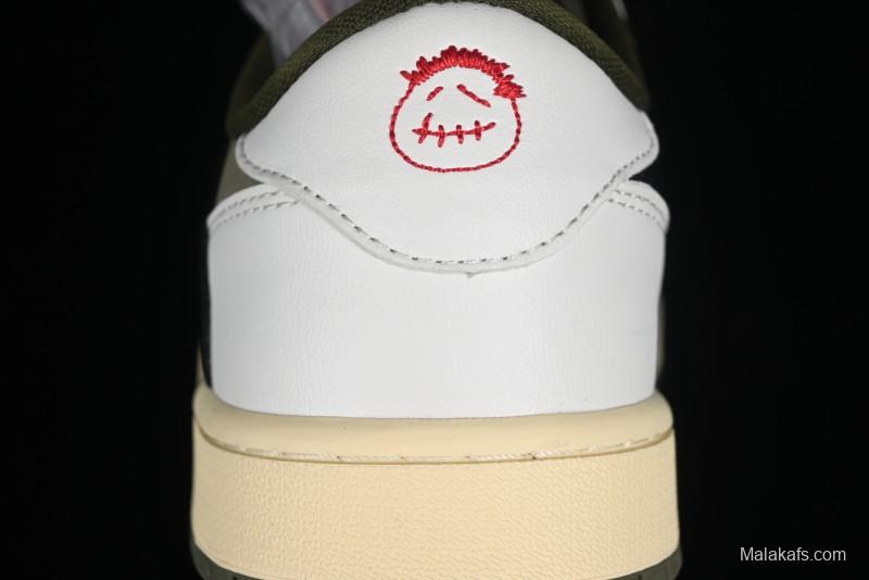 Nike Travis Scott x Air Jordan 1 Low OG Retro Sneakers DM7866-200