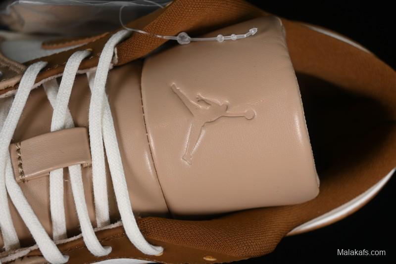 Nike Air Jordan 1 Low AJ1 Khaki Yellow Low-Top Casual Lifestyle Sneakers - HF5753-221