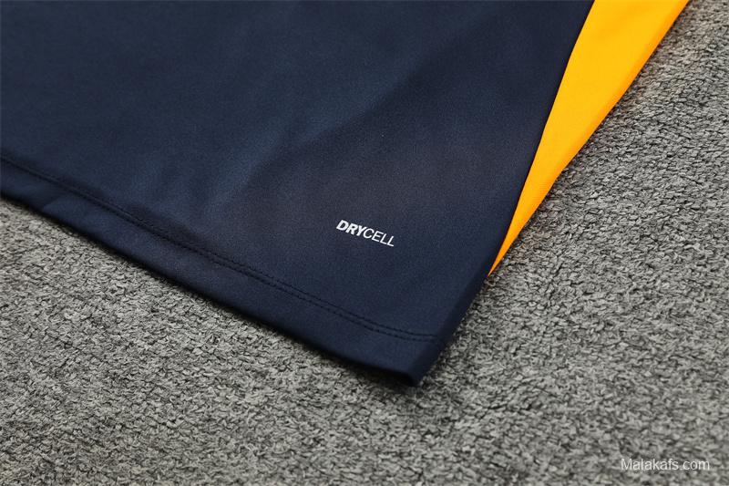 24/25 Olympique Marseille Navy Orange Zipper Jacket+Long Pants