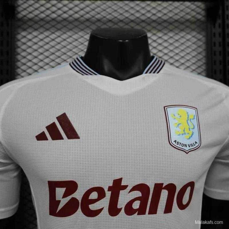 24/25 Player Version Aston Villa Away Jersey