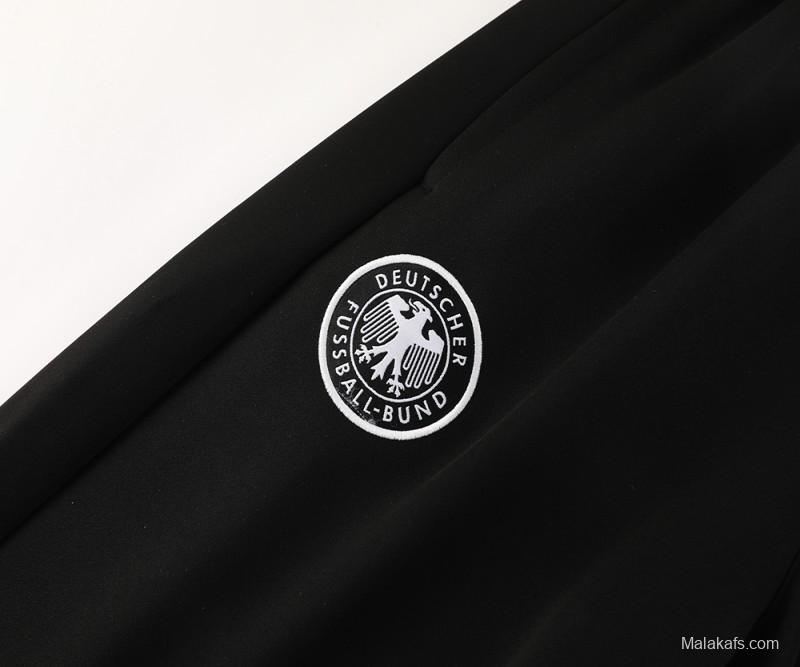 2024 Germany Black Full Zipper Jacket +Long Pants