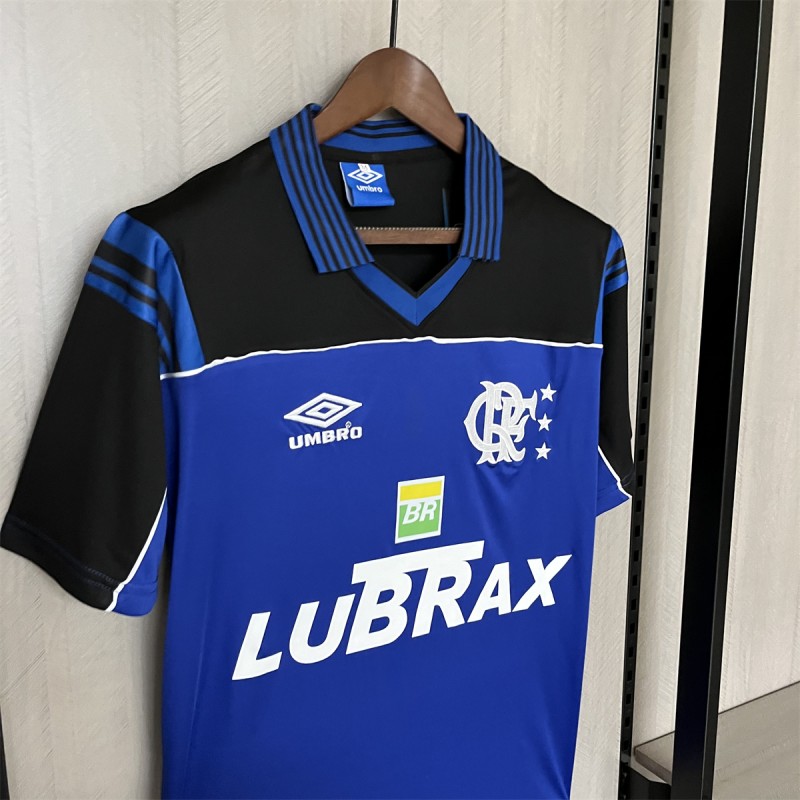 99/00 Retro Flamengo Goalkeeper Blue Jersey