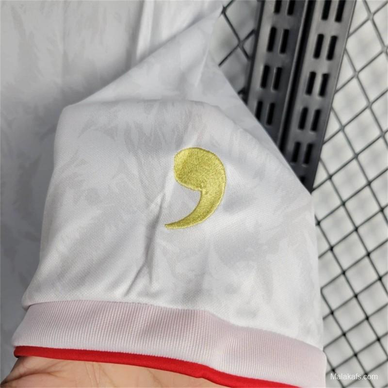 2024 England Comma White Footbal Jersey