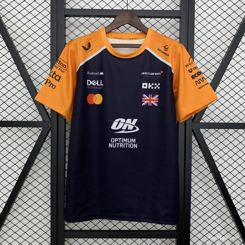 2025 F1 Formula Orange/Navy Mclaren Norris Jersey