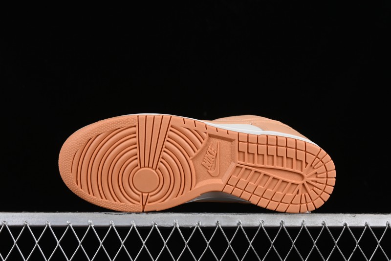 Nike Dunk Low "Harvest Moon" SB Skateboarding Shoes in Beige Orange - DD1503-114