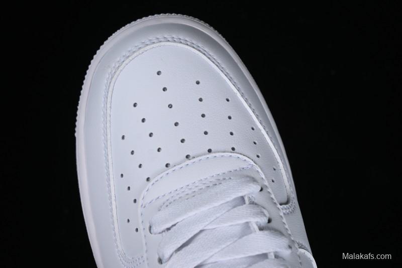 Nike Air Force 1 '07 Low Casual Sneakers with Full-Length Air Cushion - AO1635-100