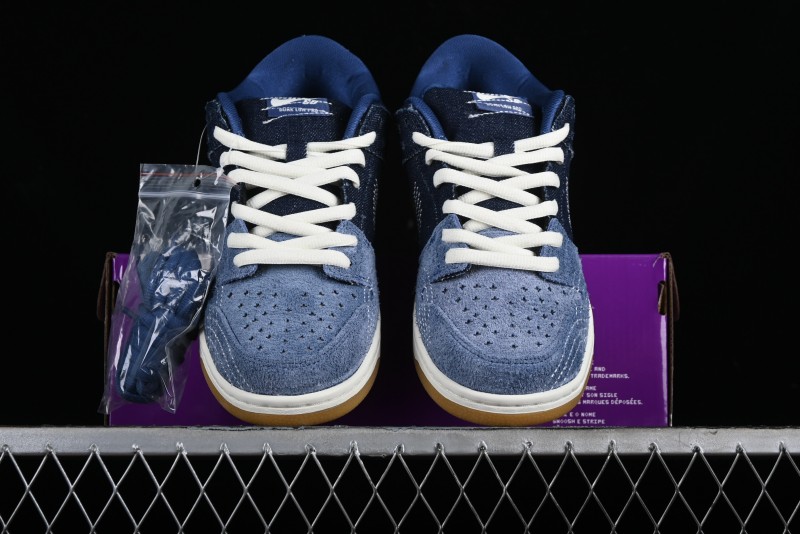 Nike SB Dunk Low Pro Premium "Denim Gum" Low-Top Casual Skate Shoes - CV0316-400