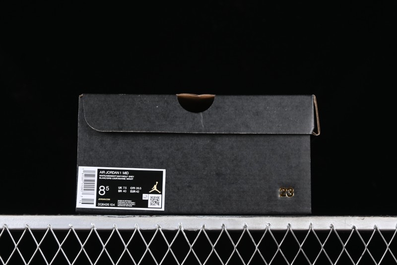 Nike Air Jordan 1 Mid AJ1 Basketball Shoes in Grey Blue - DQ8426-104