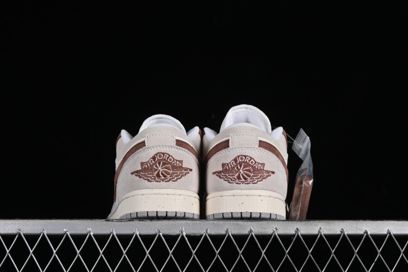 Nike Air Jordan 1 Low Retro Casual Sneakers in Grey Tan - HF1567-200