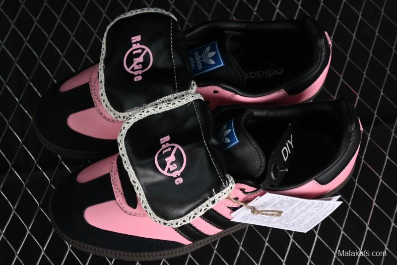 Adidas Samba OG B75807 Customized Casual Sneakers with Vibrant Hot Pink and Sweet Black Colorway - B75807
